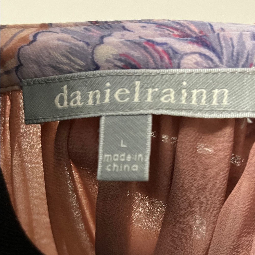 Daniel Rainn Pink and Blue Floral Blouse - Picture 2 of 8